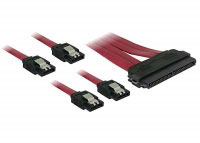 Delock Cable SAS 32pin > 4x SATA metal (SFF 8484 - 4x SATA) 50cm (83044)